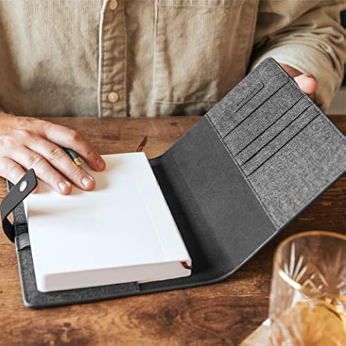 Bucksaw Refillable A5 Leather Journal Cover – Scratch-Proof Full Grain