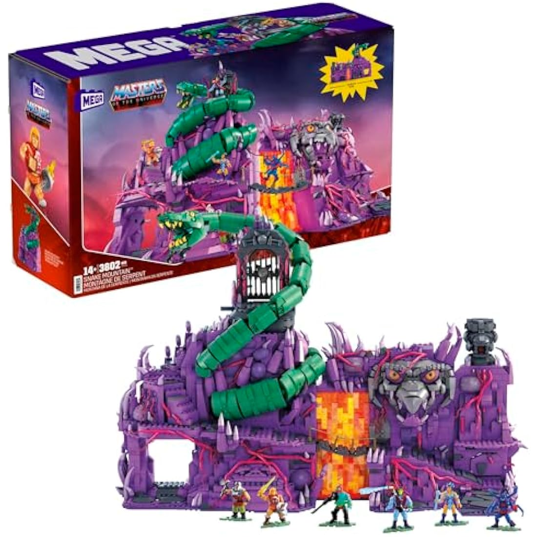 MEGA Masters of the Universe Snake Mountain Building Set for Adults