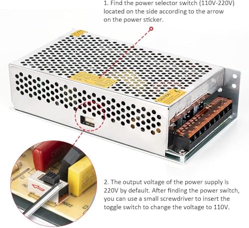 BTF-LIGHTING 24V 15A 360W Power Supply | AC to DC Transformer LED Driver