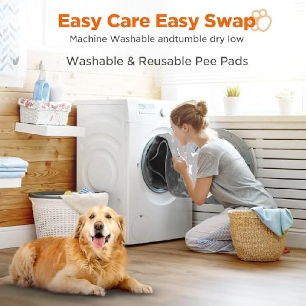 Baodan Washable Puppy Pads – Reusable Absorbent Dog Pee Mat (182x182cm)