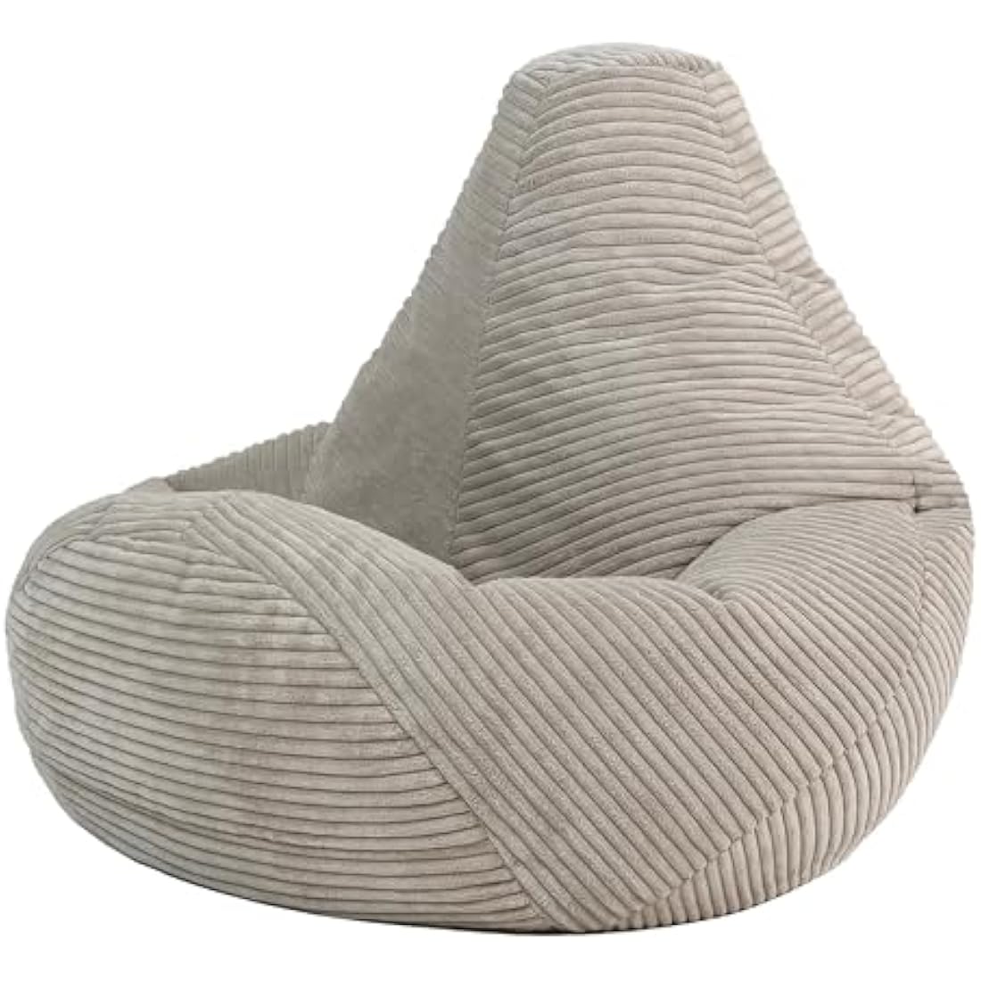icon Dalton Kids Corduroy Bean Bag Chair – Beige Supportive Recliner