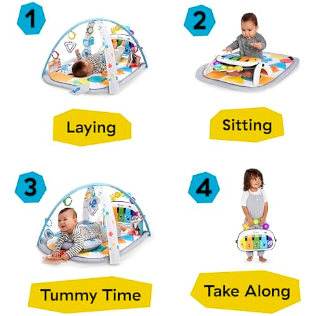 Baby Einstein 4-in-1 Kickin' Tunes Music & Language Play Gym