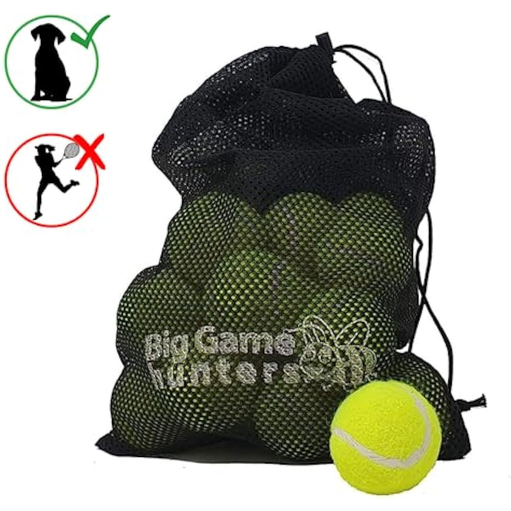 Indestructible Dog Tennis Balls – 20 Pack Durable Rubber Toys