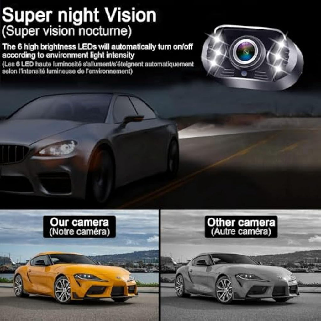 Tomoia T1 HD 1080P Backup Camera Kit | 4.3" Monitor & IP69 Waterproof