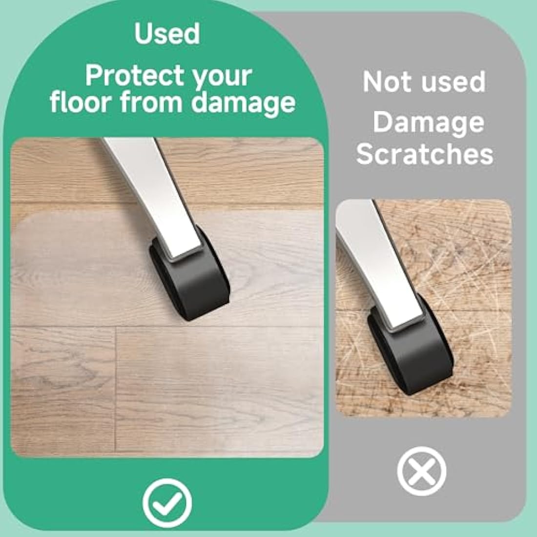 Clear Office Chair Mat for Hard Floors | 120x150cm PVC Protector