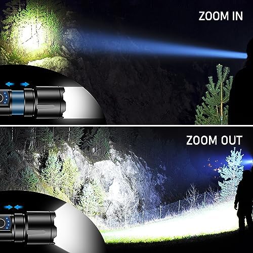 Blukar LED Torch – 5000mAh Rechargeable Flashlight, IP67 Waterproof