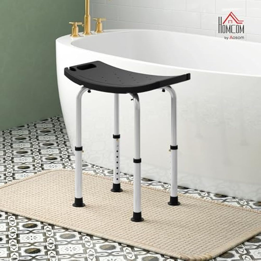 Jolof Store Height Adjustable Shower Stool – Non-Slip Aluminium Chair
