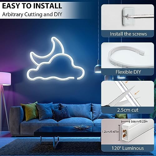 Lucienstar 10M Cool White LED Neon Strip Light - 24V IP67 Waterproof