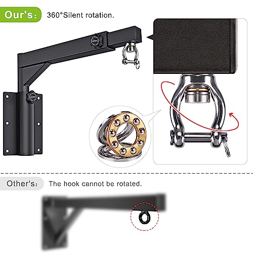 BeneLabel Heavy Duty Punch Bag Bracket | Adjustable Wall Mount Hanger