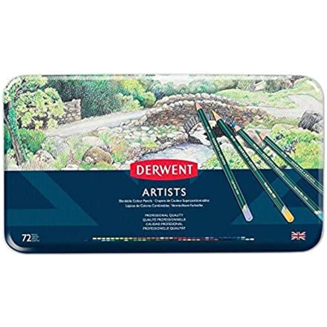 Derwent Artists Coloured Pencils - Set of 72 Professional Drawing Pencils
