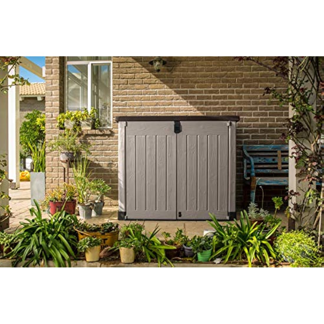 Keter Store-It-Out Pro Resin Garden Storage Shed | 1200L Beige & Brown