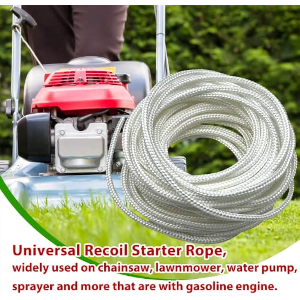 Jolof Store 4.0mm Recoil Starter Rope - 10m Pull Cord for Gas Engines