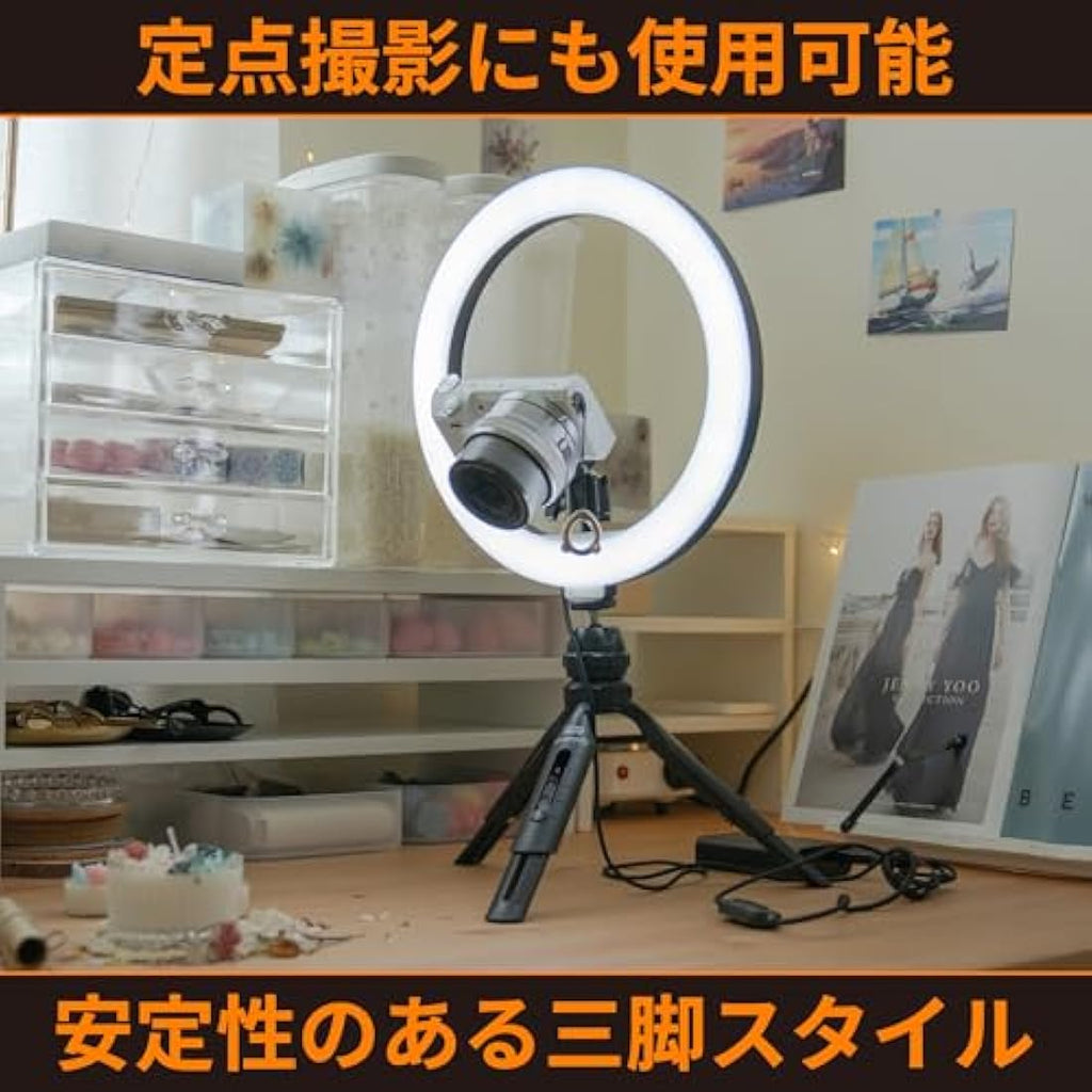 Streamplify LIGHT 10 Ring Light – Portable Tripod & Smartphone Holder