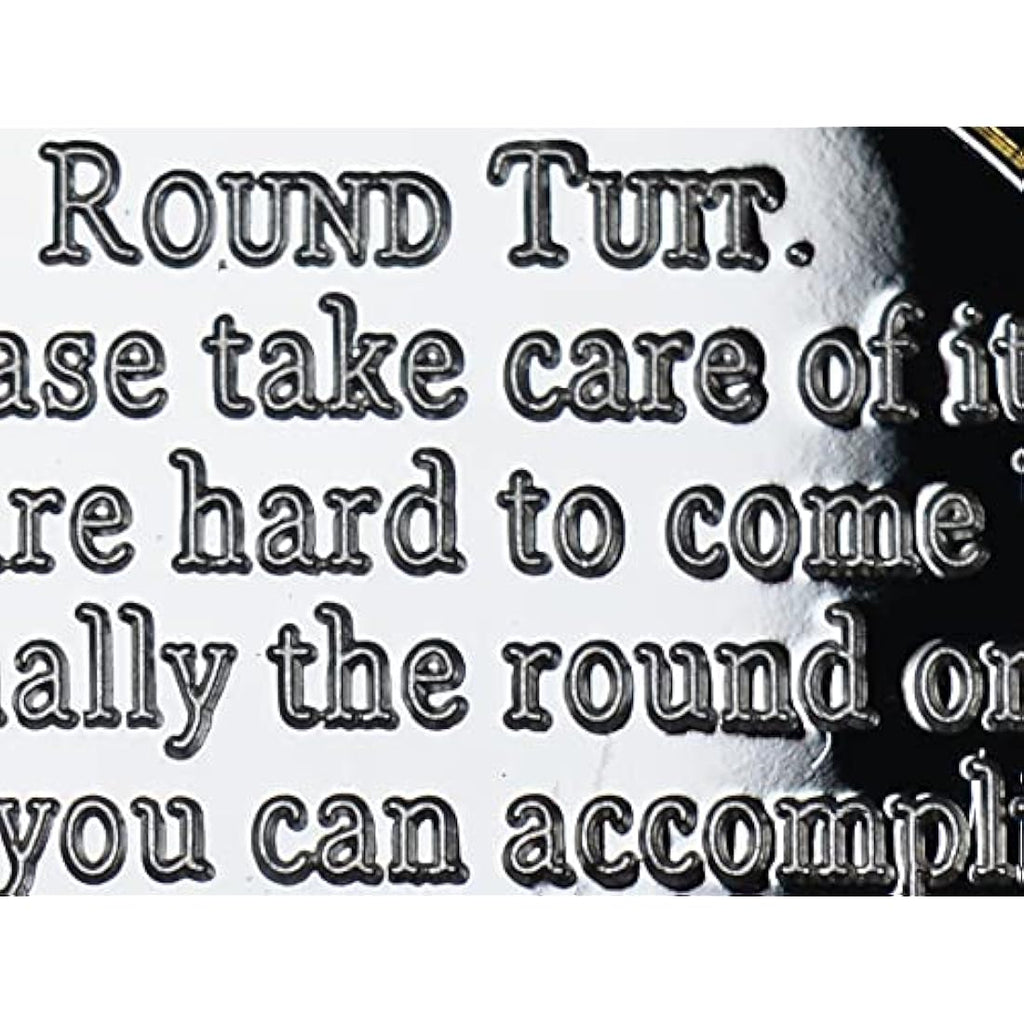 Round Tuit Collectible Coin – 24ct Gold & Silver Clad 30mm