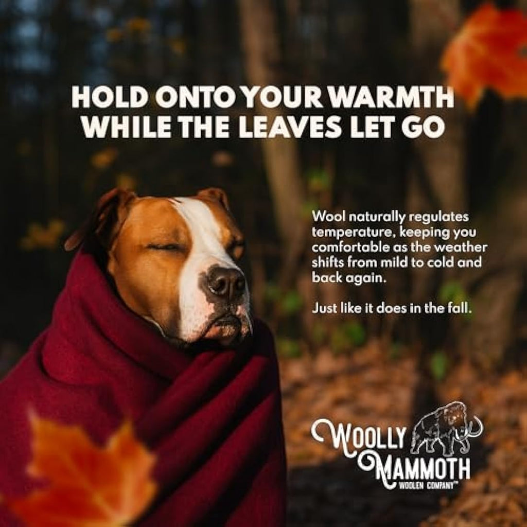 Woolly Mammoth Merino Wool Blanket – 4lb Heavyweight Camping Throw