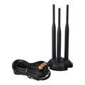 Eightwood Dual Band WiFi Antenna | Triple RP-SMA Aerial for PC & Router