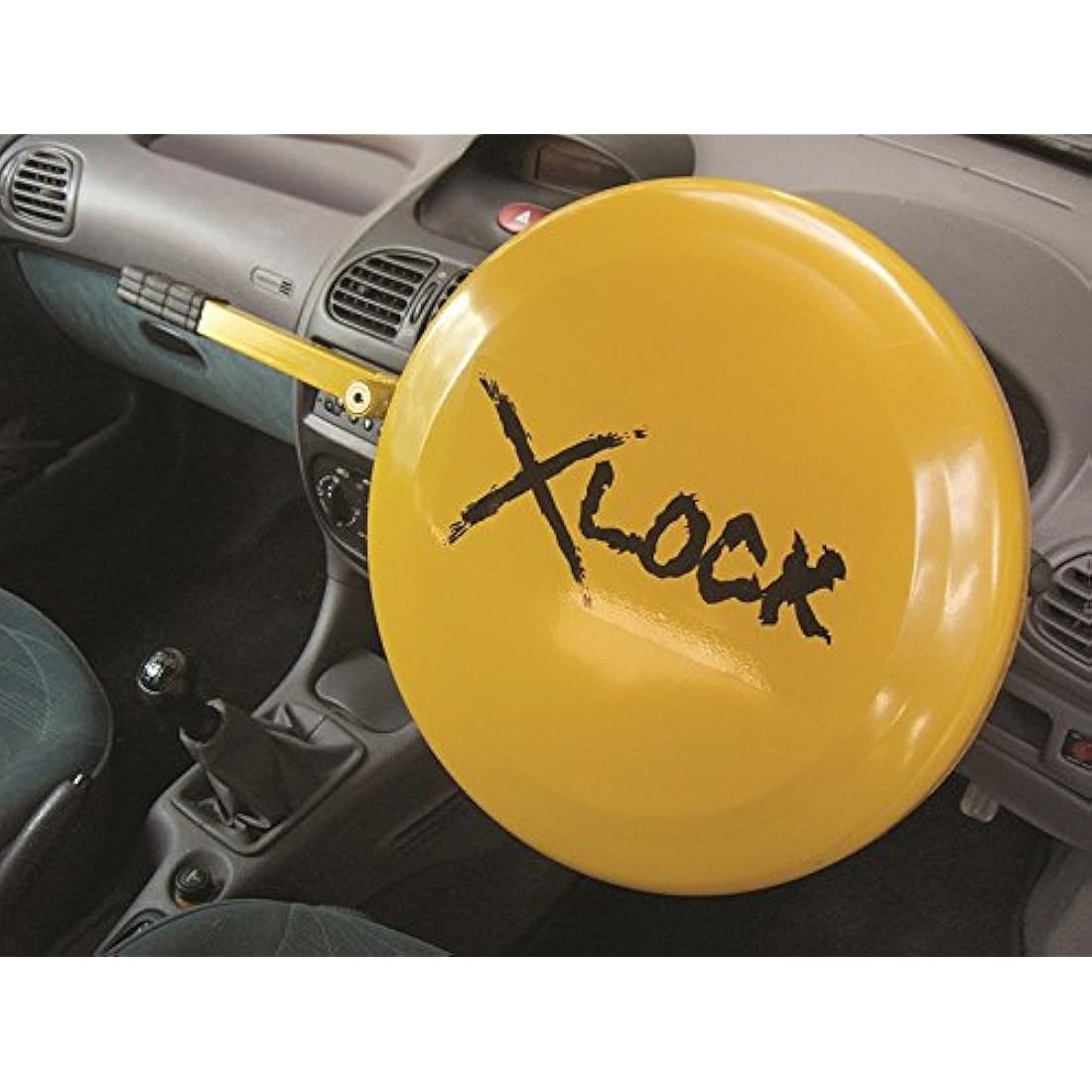 X-Lock Full Face Steering Wheel Lock with 2 Keys - 39cm