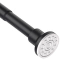 Tiemlet Black Matt Shower Curtain Pole | No-Drill Stainless Steel Rod