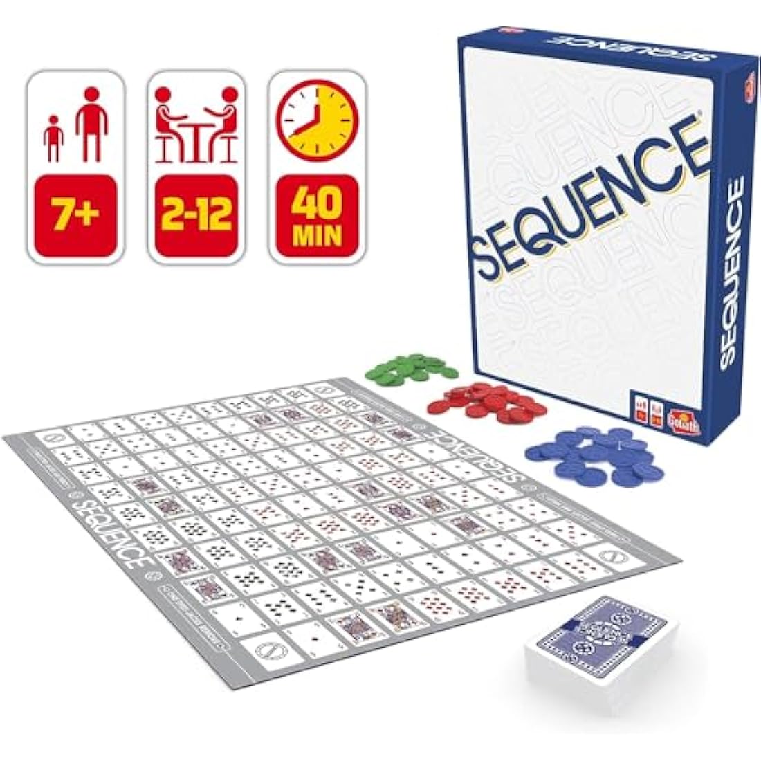 Goliath Sequence Classic Strategy Board Game for 2-12 Players