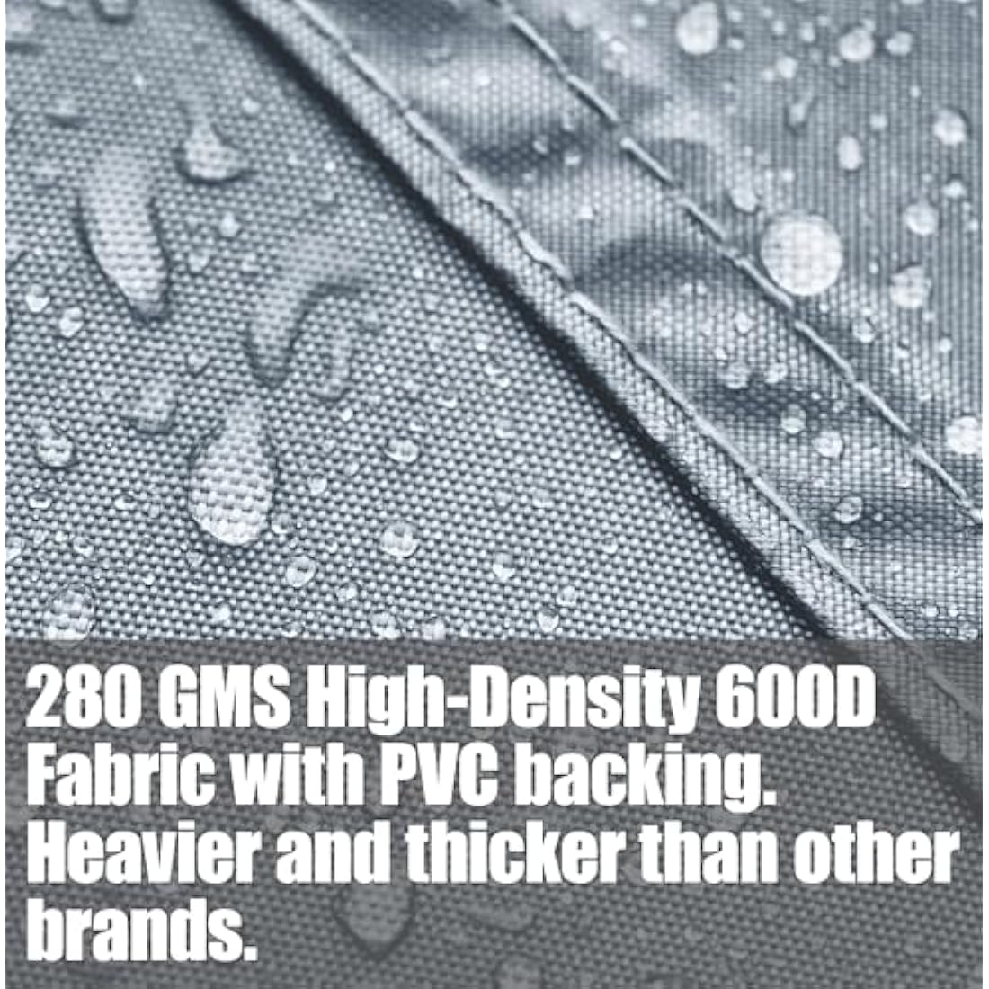 Kingsbridge Rectangular Garden Table Cover | 600D Heavy Duty Grey – 170cm