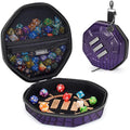 ENHANCE DND Dice Tray and Case – Dragon Hide Storage for 150 Dice