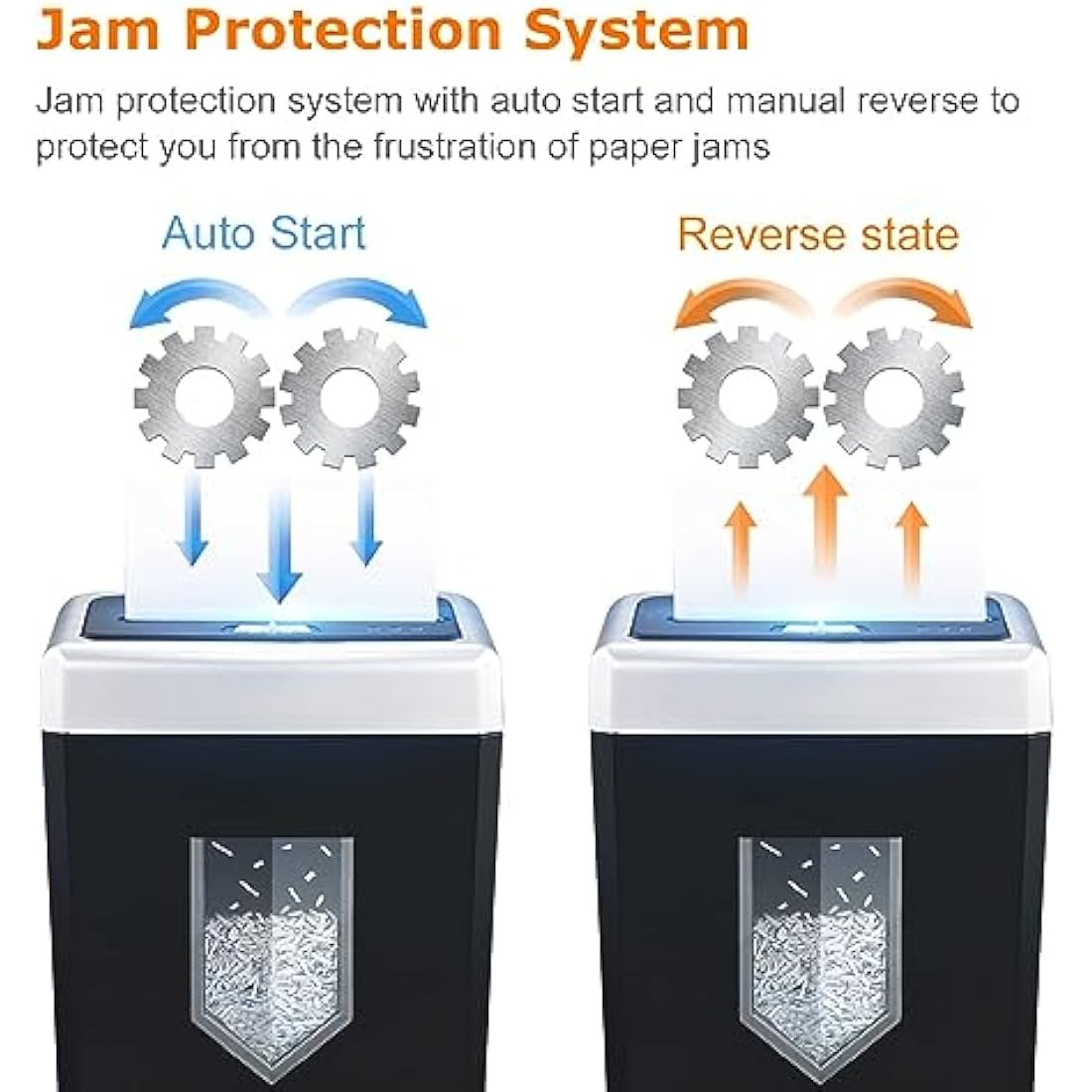 Bonsaii 15-Sheet Cross Cut Paper Shredder | 30-Min Heavy Duty Office Shredder