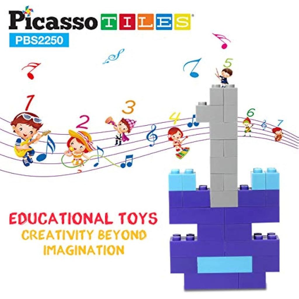 PicassoTiles 2250pc Building Block Set – STEM Construction Toy for Ages 3+