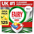 Fairy Platinum Plus All-in-1 Dishwasher Tablets, Lemon – 125 Pack