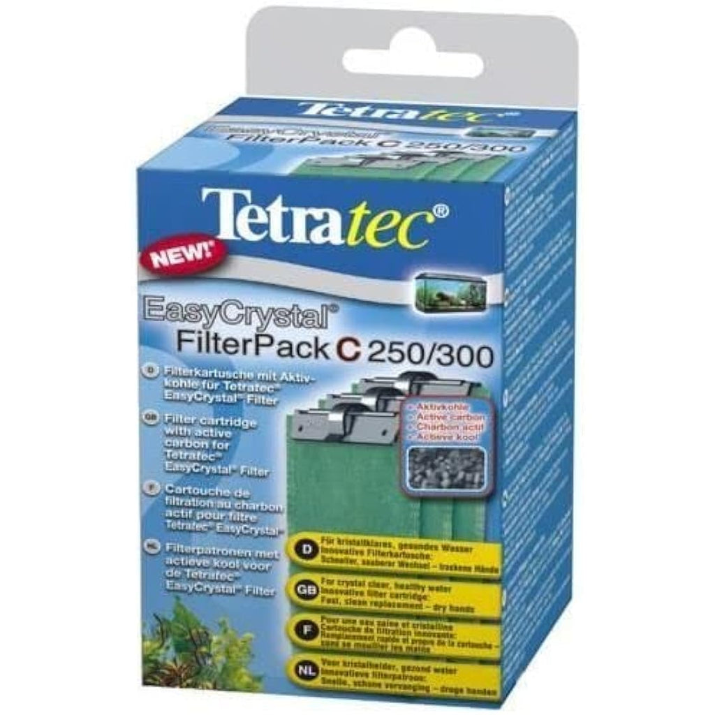 Tetra EasyCrystal Filter Pack C250/300 – Activated Carbon Pads, 3pc
