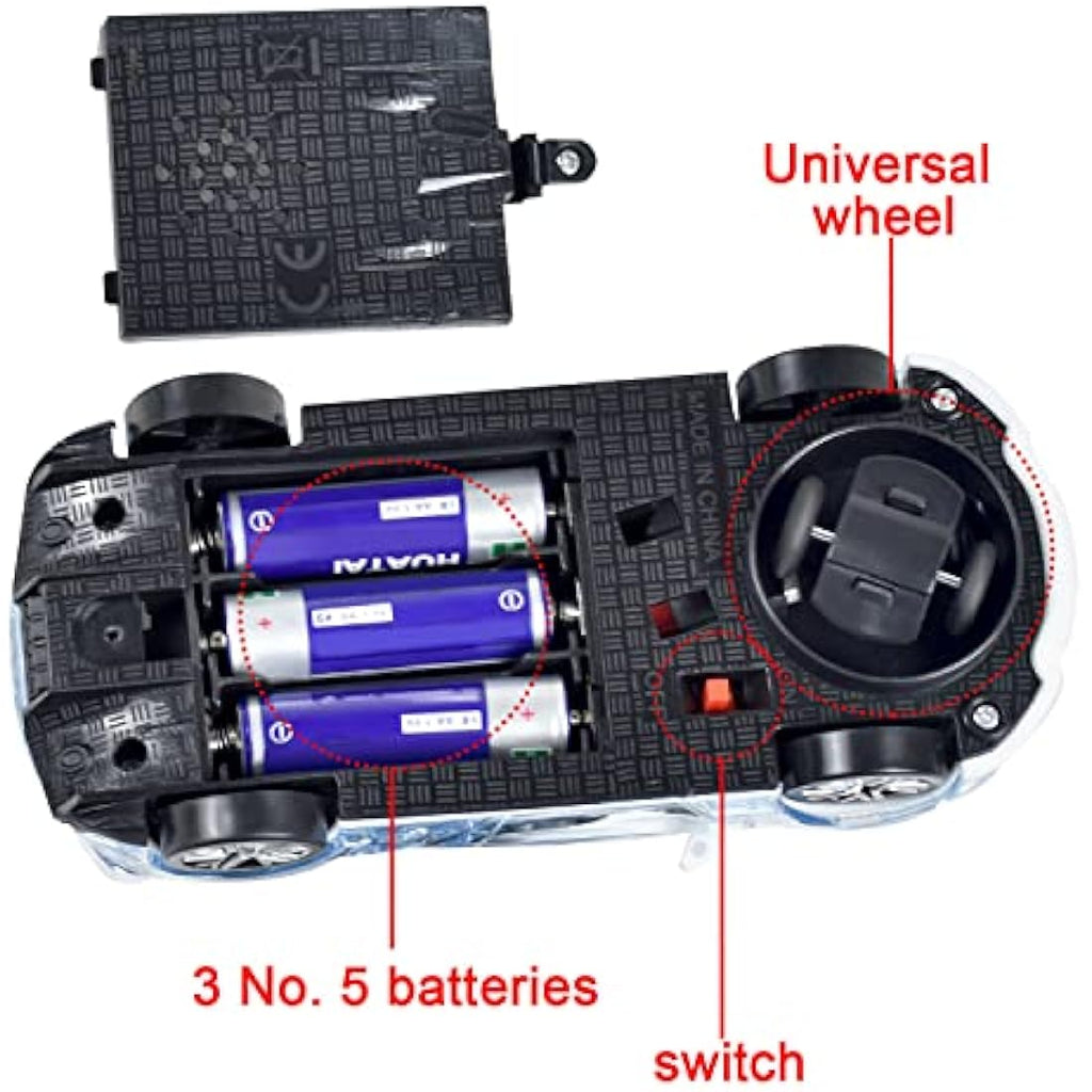 Jolof Store Police Car Toy with Lights and Sound – 1:36 Scale Electric
