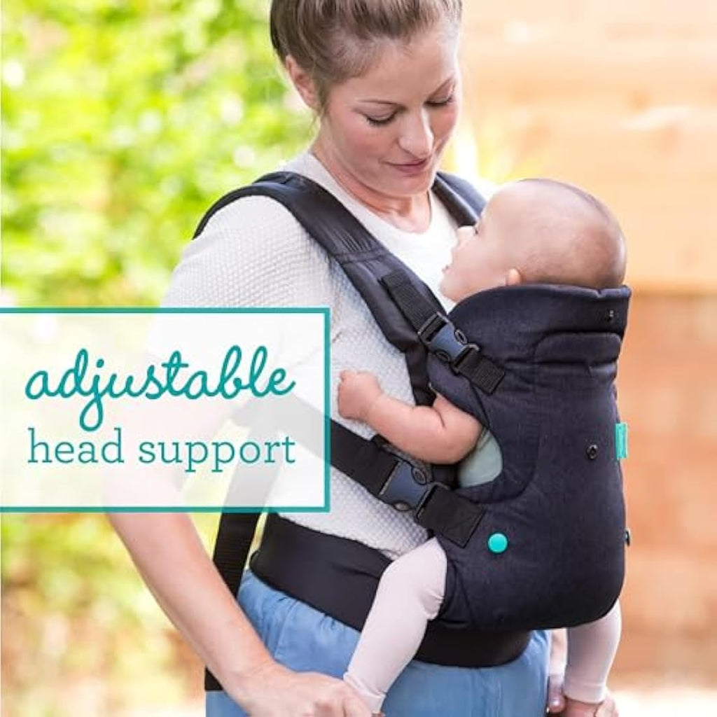 Infantino Flip 4-in-1 Baby Carrier – Ergonomic Convertible Black