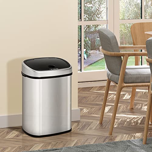 Jolof Store 48L Sensor Dustbin – Stainless Steel Automatic Kitchen Bin
