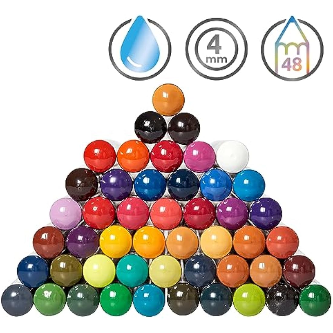 Derwent Inktense Permanent Watercolour Pencils - 48 Set in Wooden Box