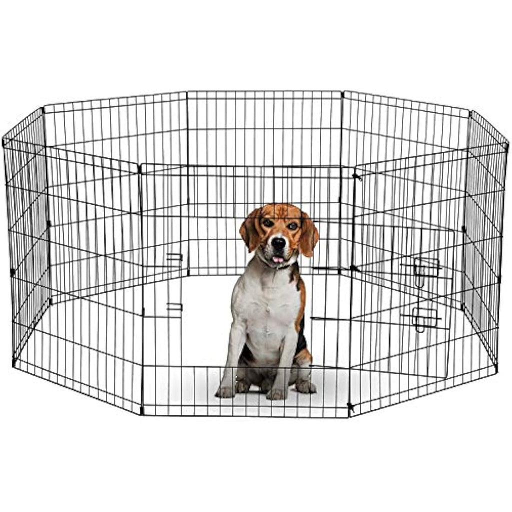 Underdog 8 Panel Foldable Pet Playpen | Indoor & Outdoor Puppy Pen - 76cm