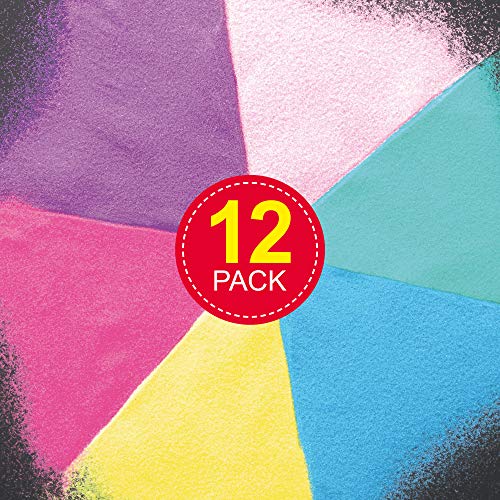 Pastel Sand Art Bags for Kids Easter Crafts – 12 Pack