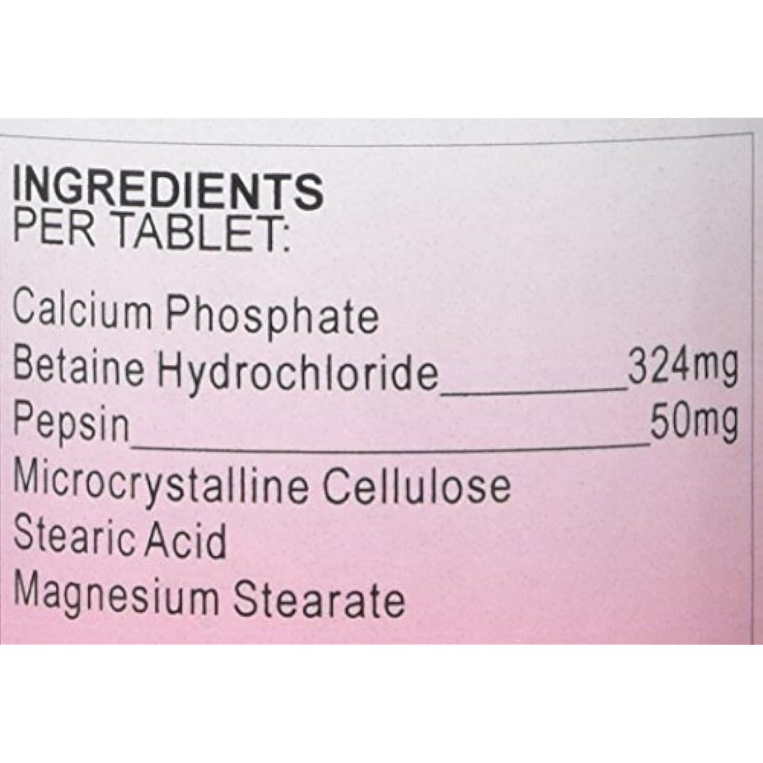 Health Plus Betaine HCL + Pepsin Digestive Supplement – 180 Tablets