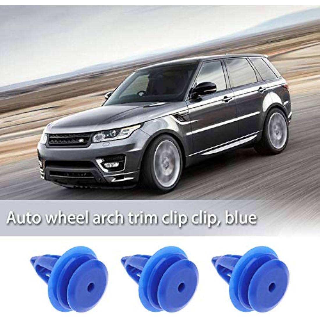 YINETTECH 50x Wheel Arch Trim Clips | Blue Plastic Fasteners for Range Rover