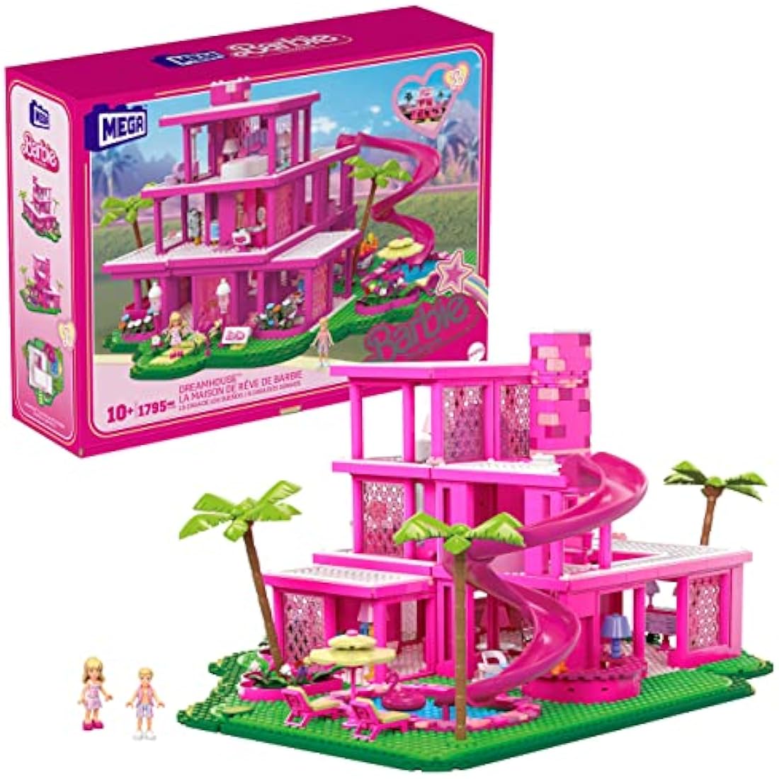 MEGA Barbie The Movie DreamHouse Replica Building Set - 1795 Pieces