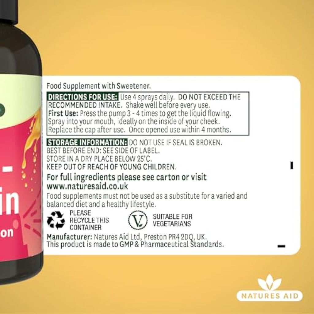 Natures Aid Multivitamin Daily Oral Spray – 30ml Liquid Supplement