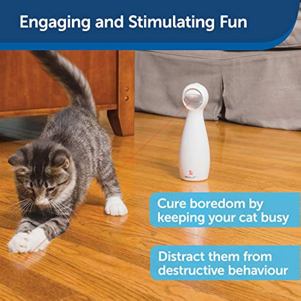 PetSafe FroliCat Interactive Laser Cat Toy – Automatic Exercise Bolt