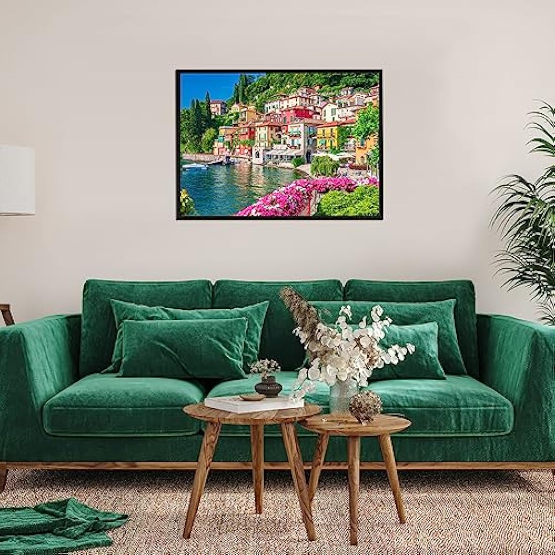 Jolof Store Lake Como Varenna Village 500 Piece Jigsaw Puzzle for Adults