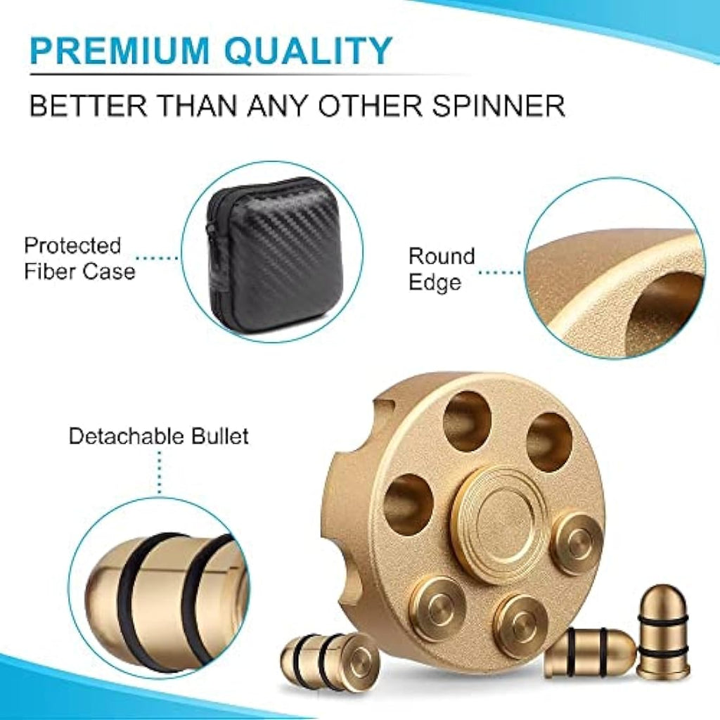 Metal Fidget Spinner – Detachable CNC Alloy Sensory Desk Toy