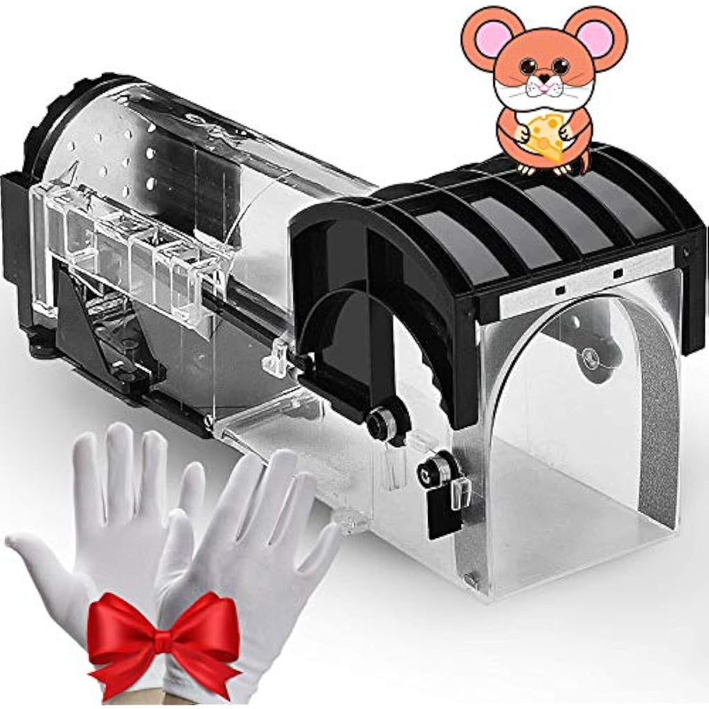 Bxlive Humane Mouse Trap – Reusable No-Kill Indoor Rodent Catcher