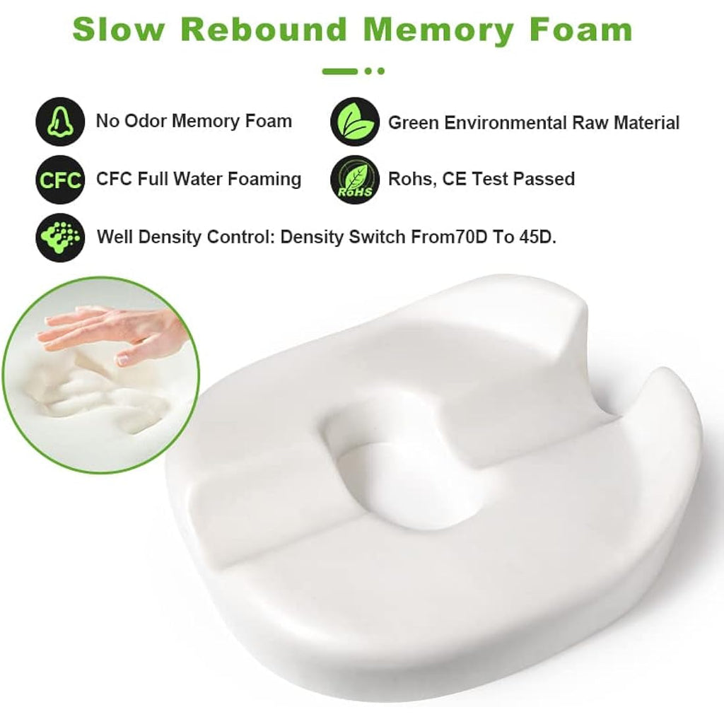 Jolof Store Donut Pillow – Memory Foam Coccyx Seat Cushion for Pain Relief