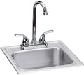 Elkay DSEP1515C Stainless Steel Single Bowl Top Mount Bar Sink Kit