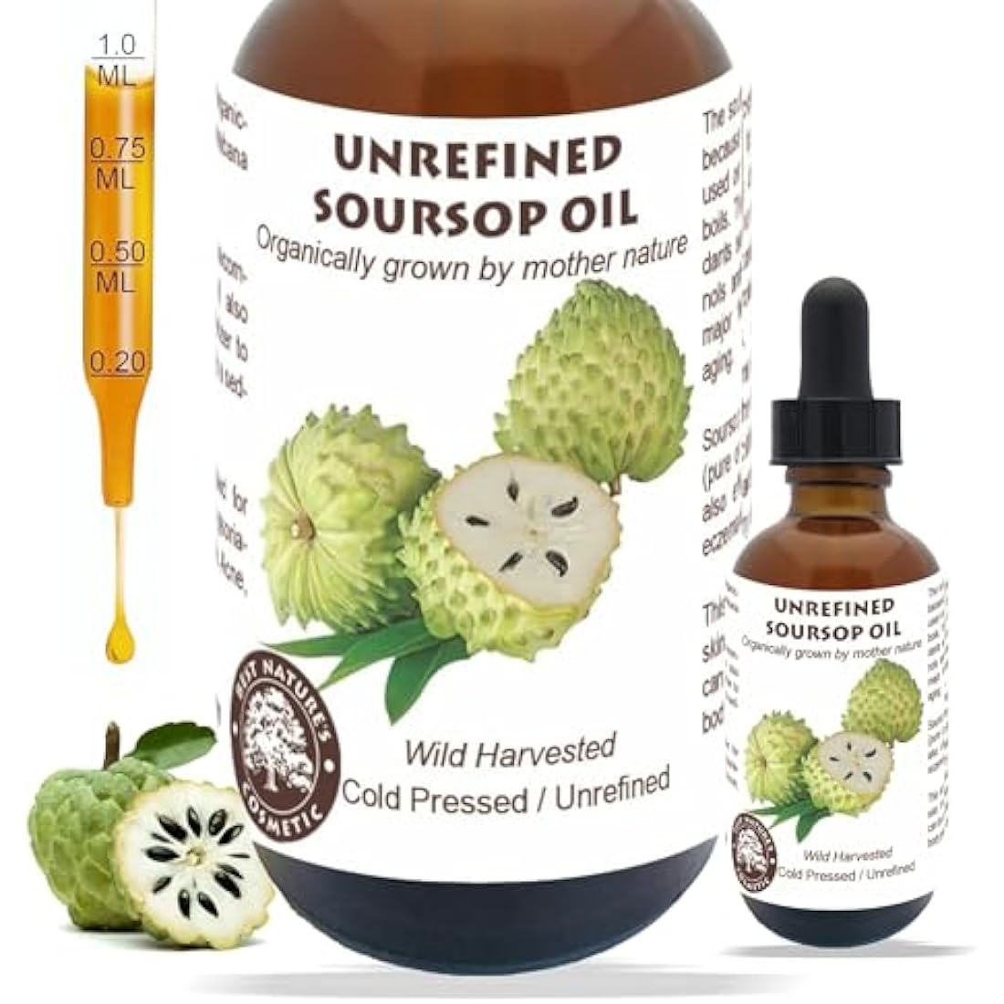 Organic Soursop Oil – Cold Pressed Virgin Graviola, 4 fl oz