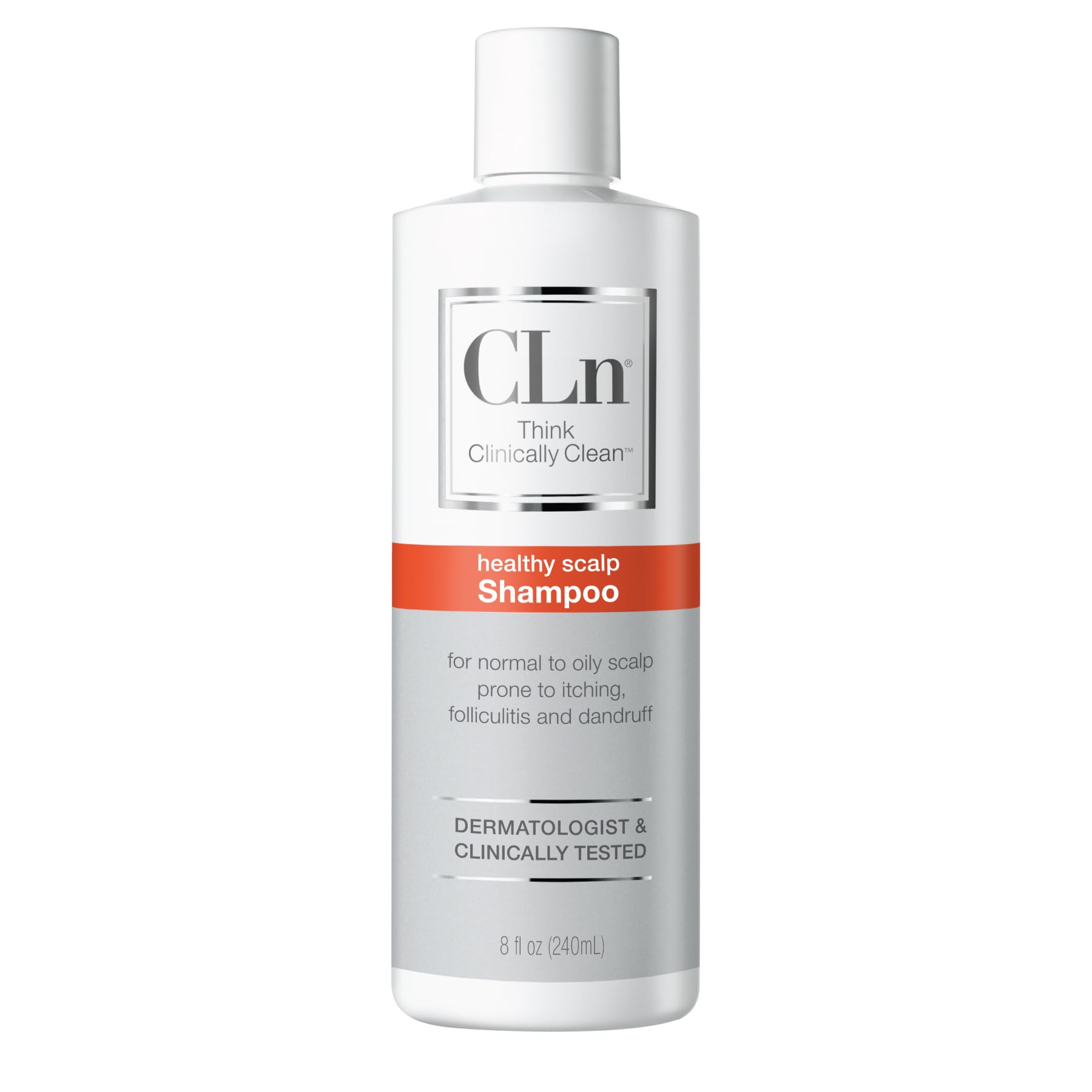 CLn Clarifying Shampoo for Folliculitis & Dandruff - Fragrance-Free, 240ml