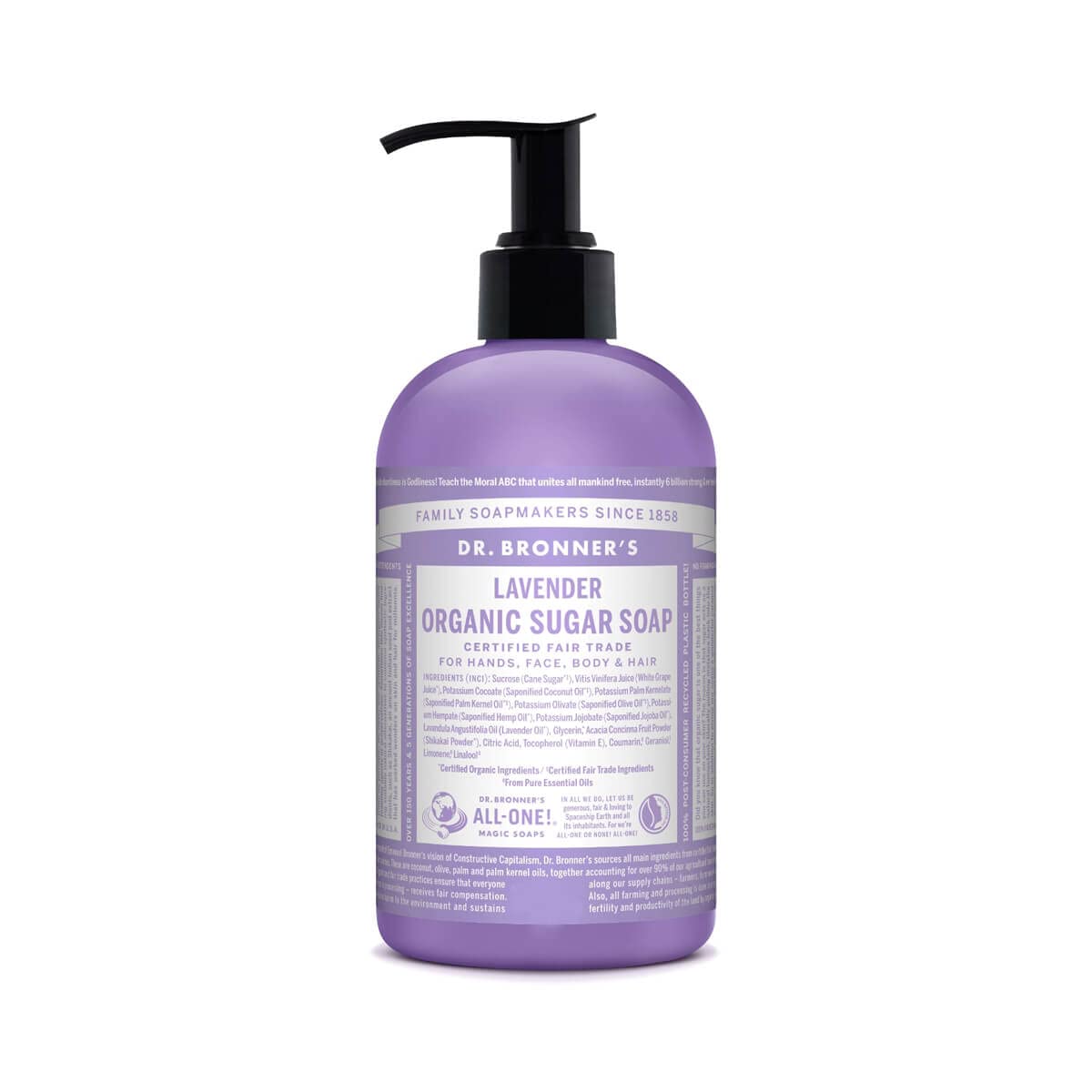 Dr. Bronner's Organic Sugar Soap – Lavender Moisturizing Body Wash 710ml