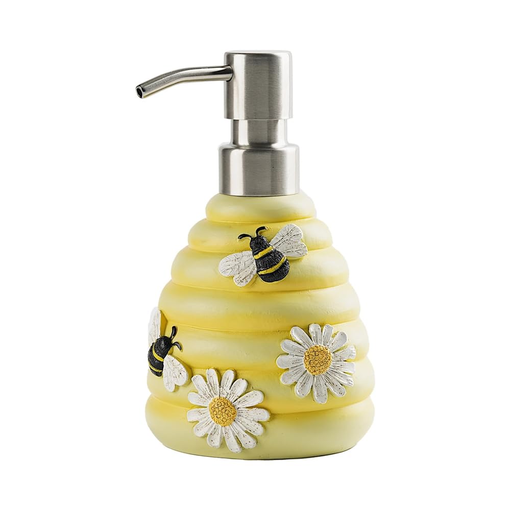 Beehive Soap Dispenser – Resin Hand Pump for Bathroom
