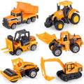 Jolof Store 6-Pack Die-Cast Construction Vehicle Toys | 1:64 Scale Set